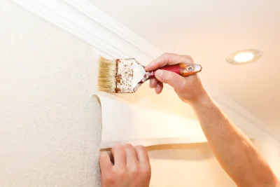 Pose de papier peint à Orgeval — revêtements muraux et toiles de verre